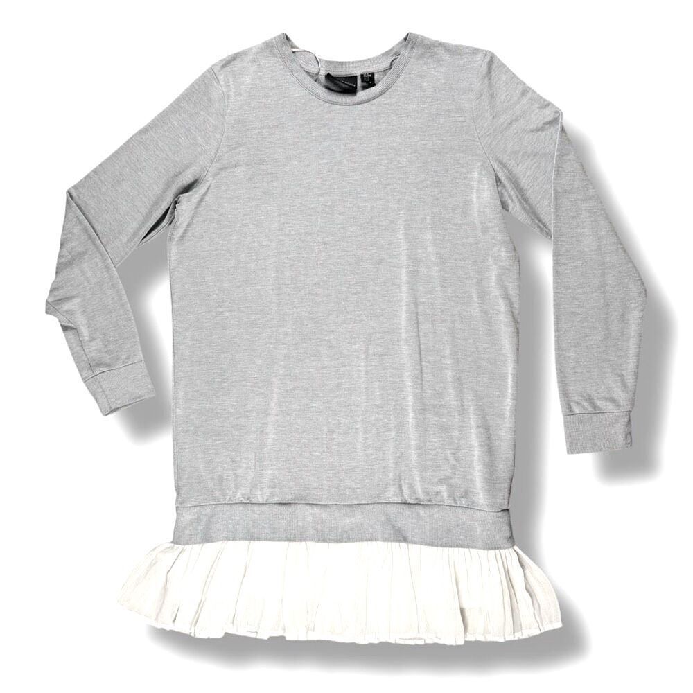 Cynthia Rowley Pleated Ruffle Shirt Dress Sz M